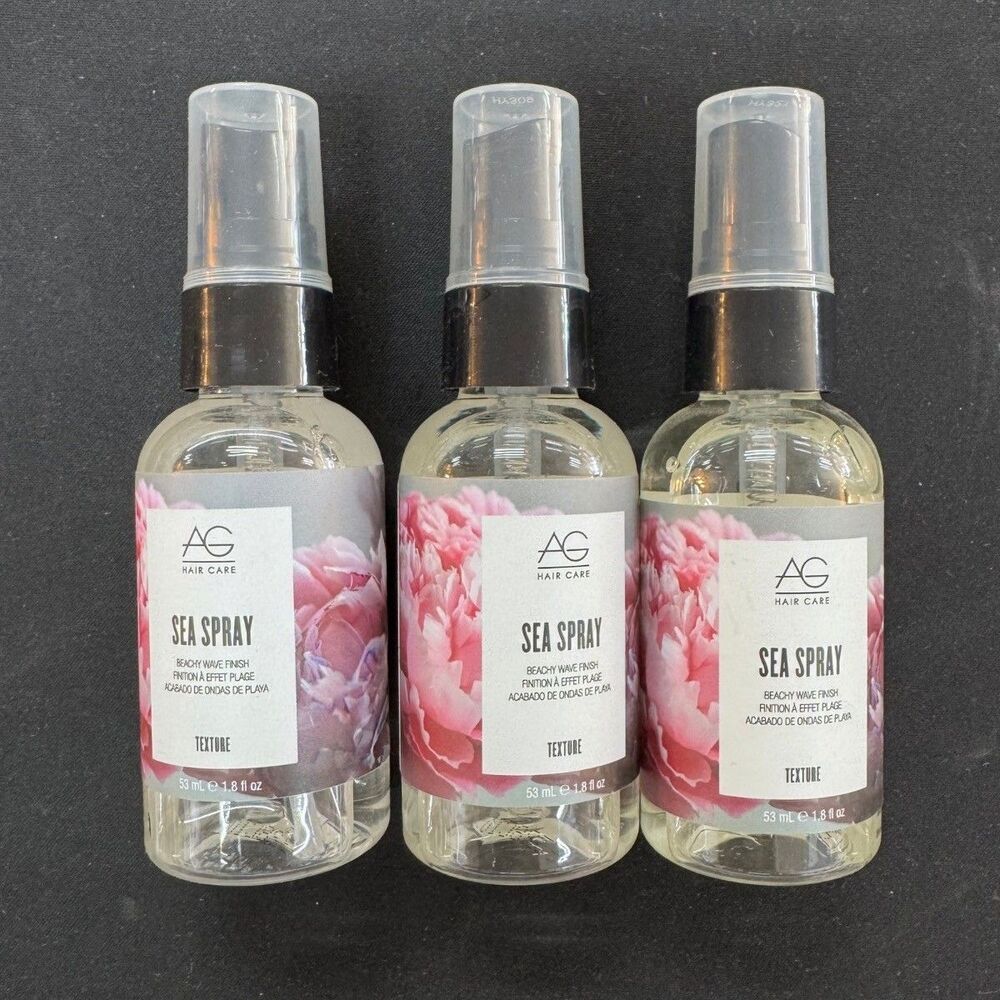 AG Hair Sea Spray Beach Wave Finish 1.8 oz Travel (pack of 3)